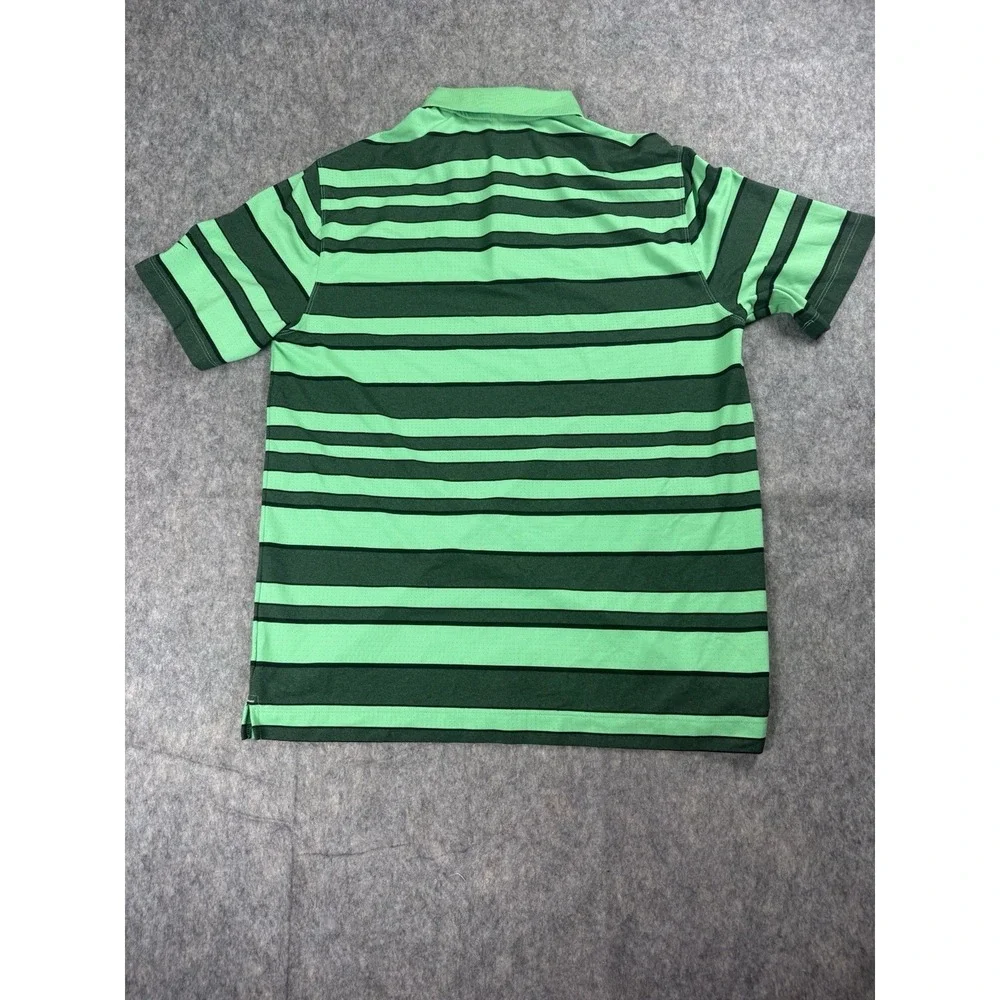 Nike‎ Golf Tour Performance Mens Dri-fit Polo Shirt Green Black Stripes Sz Large